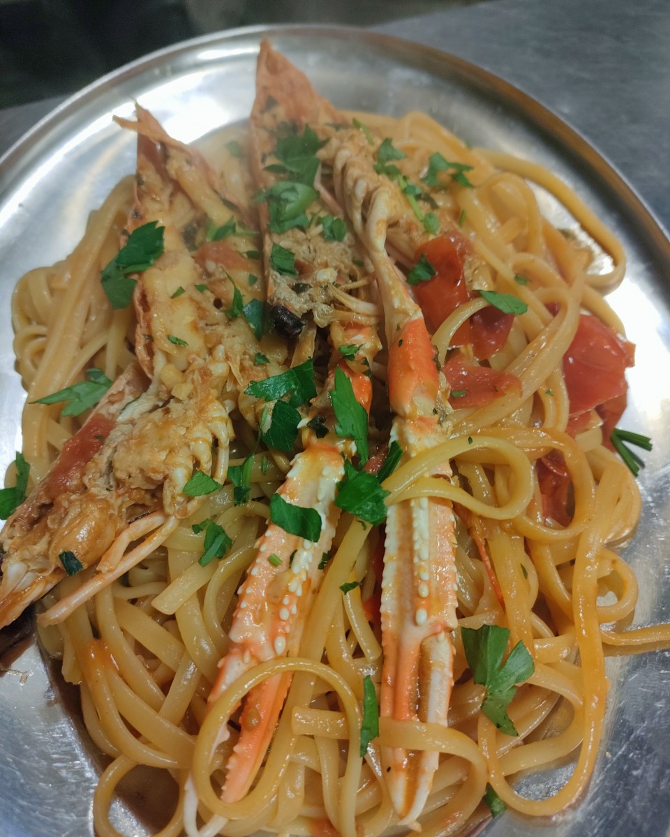 linguine agli scampi €15,00