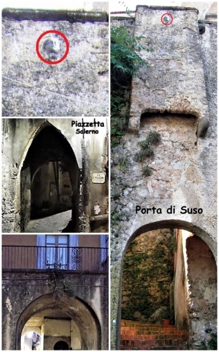 Porta di Suso - Palazzo Berardinelli - Piazzetta Salerno