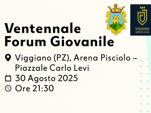 Ventennale del Forum Giovanile a Viggiano