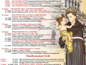 Festeggiamenti in onore di Sant'Antonio di Padova