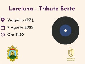 Loreluna Tribute Bertè a Viggiano – omaggio a Loredana Bertè