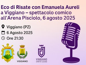 Eco di Risate con Emanuela Aureli a Viggiano – spettacolo comico 