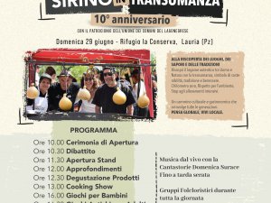 Sirino in Transumanza a Lauria (Basilicata) 10° Anniversario: festa del gusto e delle tradizioni.