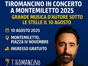 Tiromancino in concerto a Montemiletto 2025: grande musica d’autore sotto le stelle il 10 agosto