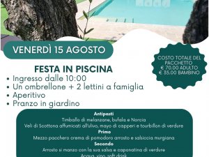 Ferragosto 2025 in piscina all’Appia Antica Hotel & Restaurant