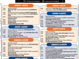 37ª Festa dello Sport di Pieris (GO) – 1/11 agosto 2025