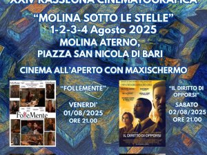 24° Rassegna Cinematografica “Molina sotto le stelle” – 1/4 agosto 2025, Molina Aterno (AQ)