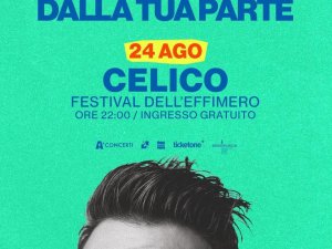 Francesco Gabbani 2025 – Concerto gratuito “Dalla tua parte” al Festival dell’Effimero