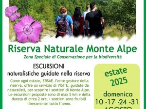 Escursioni guidate nella Riserva Naturale Monte Alpe – Agosto 2025