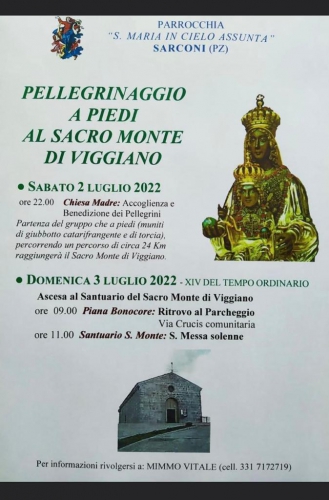 Pellegrinaggio a piedi al Sacro Monte di Viggiano