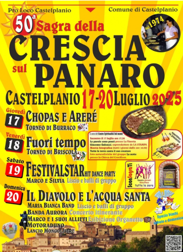 50ª Sagra della Crescia sul Panaro 2025 a Castelplanio: festa, sapori e tradizioni 