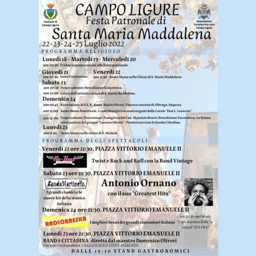 Festa patronale di Santa Maria Maddalena