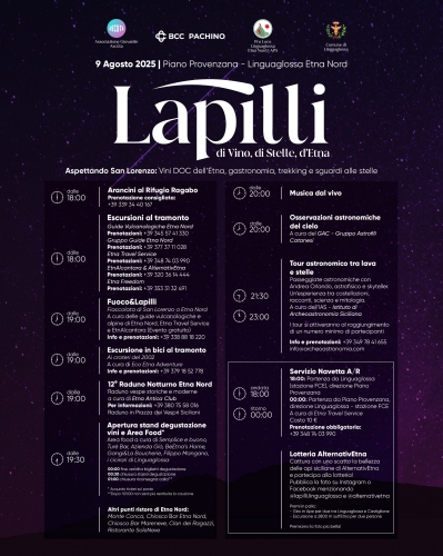 🌋 Lapilli 2025 – di Vino, di Stelle, d’Etna