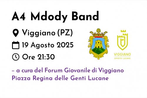 A4 Melody Band a Viggiano – concerto live
