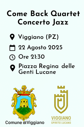 Come Back Quartet a Viggiano – concerto jazz