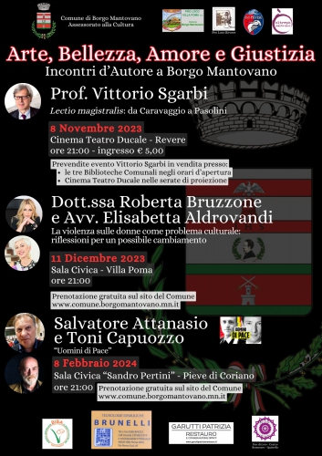 Incontri d'Autore con S. Attanasio e T. Capuozzo: Arte, Bellezza, Amore e Giustizia