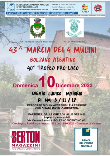 43^ Marcia dei 4 Mulini