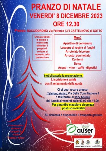 Pranzo di Natale di Auser