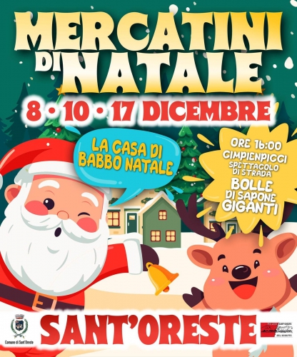 Mercatini di Natale e Casa di Babbo Natale