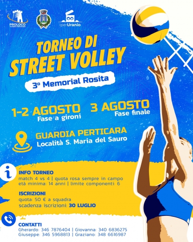 Torneo di Street Volley 'III Memorial Rosalba Lavvecchia'