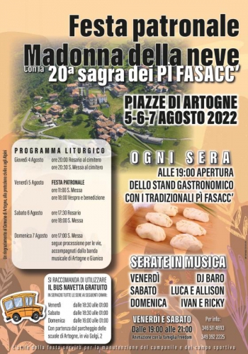 Sagra dei Pì Fasacc e Festa della Madonna delle Nevi