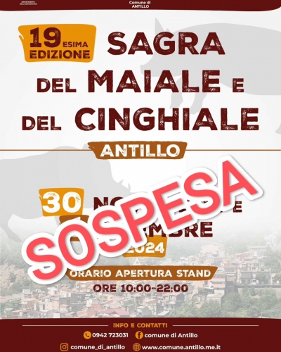 Imperdibile Sagra del Maiale e del Cinghiale 2024 ad Antillo: Sapori, Tradizione e Spettacolo