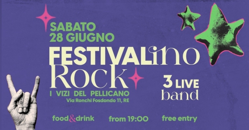 Festivalino Rock: una notte di musica live, street food e vibrazioni alternative.