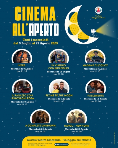 Cinema all’Aperto Estate 2025: Proiezioni sotto le Stelle