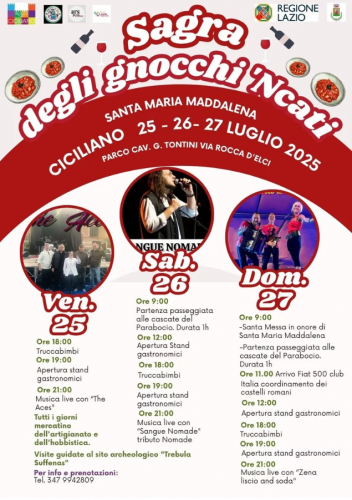 Sagra degli Gnocchi ‘Ncati 2025 a Ciciliano
