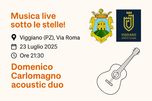 Domenico Carlomagno acoustic duo a Viggiano – musica live 