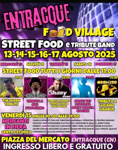 Entracque Food Village – Street Food & Tribute Band
