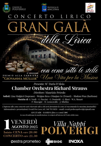 Gran Galà della Lirica – Concerto lirico con cena sotto le stelle