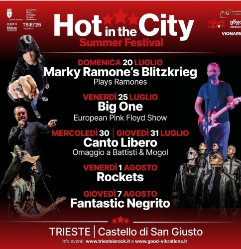Hot in the City – Summer Festival 2025 al Castello di San Giusto 