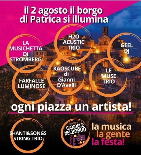 Candele nel Borgo – Patrica si illumina di musica, luci e magia!
