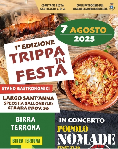 1ª Edizione Trippa in Festa – Specchia Gallone (frazione di Minervino di Lecce, LE)