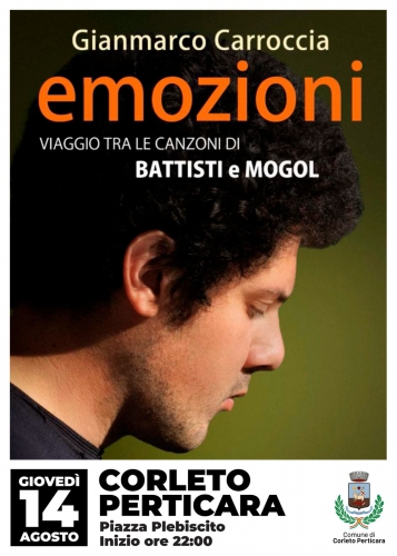 Gianmarco Carroccia in concerto a Piazza Plebiscito – Omaggio a Lucio Battisti  🇮🇹 Italiano (qui sotto) 🇬🇧 English version below ↓ 🇪🇸 Versión en español más abajo ↓.