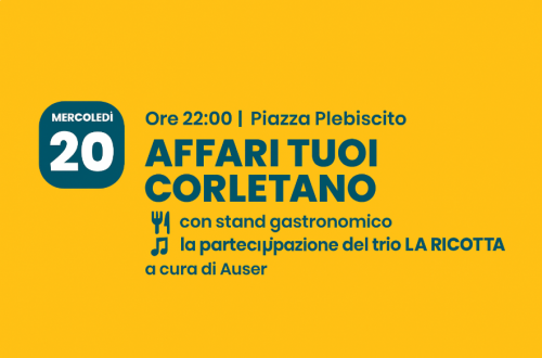 Affari Tuoi Corletano – Spettacolo, risate e sapori in piazza