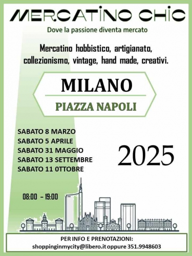 Mercatino Chic a Milano – Vintage, handmade e creatività in Piazza Napoli!