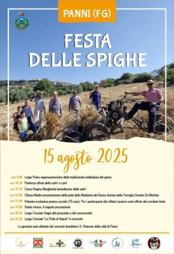 Festa delle Spighe 2025 – Tradizione, sapori e musica il 15 agosto