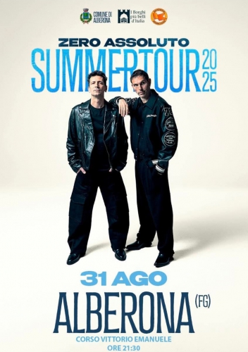 Zero Assoluto in concerto – Summer Tour 2025