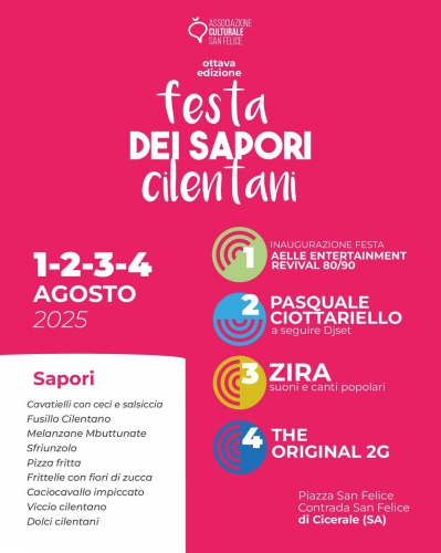 Festa dei Sapori Cilentani 2025