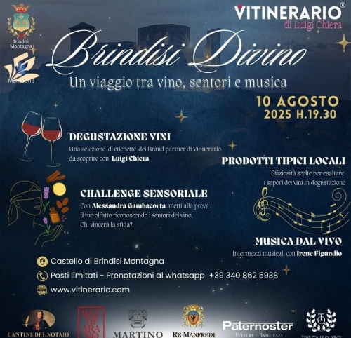 Brindisi Divino 2025 – Un viaggio tra vino, sentori e musica