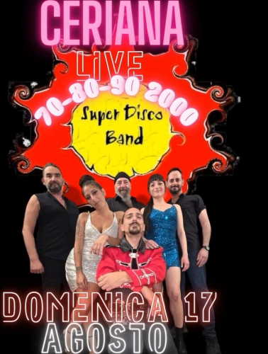 Ceriana Live 2025 – Super Disco Band: i grandi successi dagli anni '70 ai 2000!