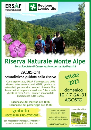 Escursioni guidate nella Riserva Naturale Monte Alpe – Agosto 2025