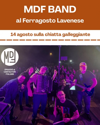 Ferragosto Lavenese 2025 – Concerto galleggiante della MDF Band sul lago