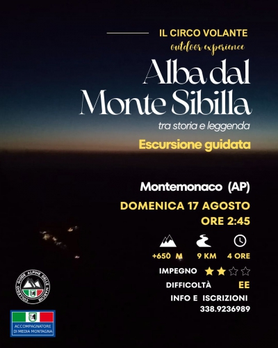 Alba dal Monte Sibilla – Escursione guidata