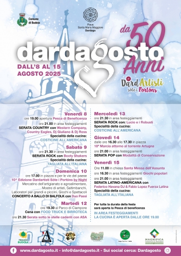 Dardagosto 2025 – 50 anni di festa e tradizione 