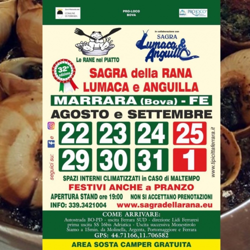 ANNULLATA - 33ª Sagra della Rana, Lumaca e Anguilla 2025