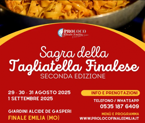 2ª edizione 2025 – Sagra della Tagliatella Finalese
