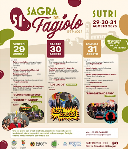 51ª edizione 2025 – Sagra del Fagiolo